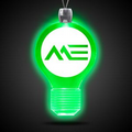 24" Green Light Bulb Light-Up Pendant Necklace